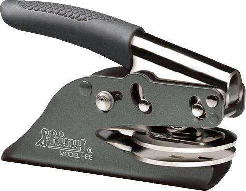 Shiny Pocket Embosser  (#EM) 1 5/8&quot; Metallic Gray