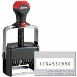 Shiny H-64410/PL Self Inking Numberer w/Die Plate